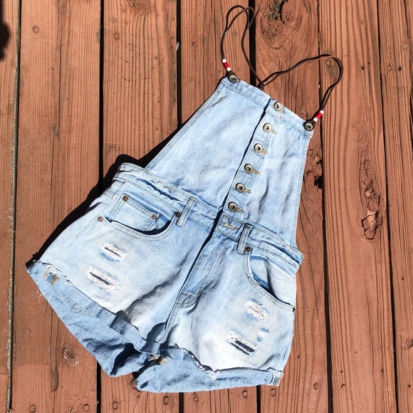 forever 21 short overalls